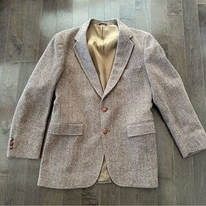 Vintage Tailored Classic‎ by Levi Strauss Blazer Wool Herringbone Timeless 40R